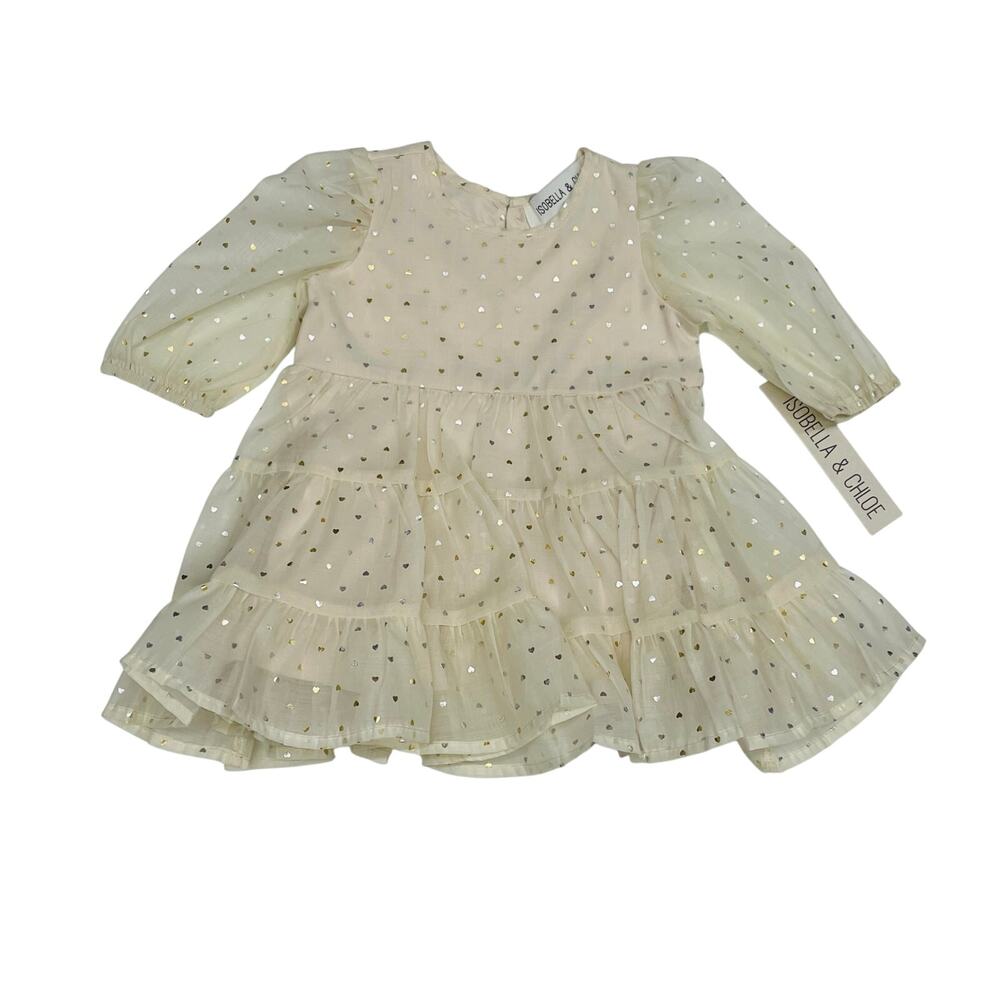 NWT Isobella & Chloe 4T Heart of Gold Dress